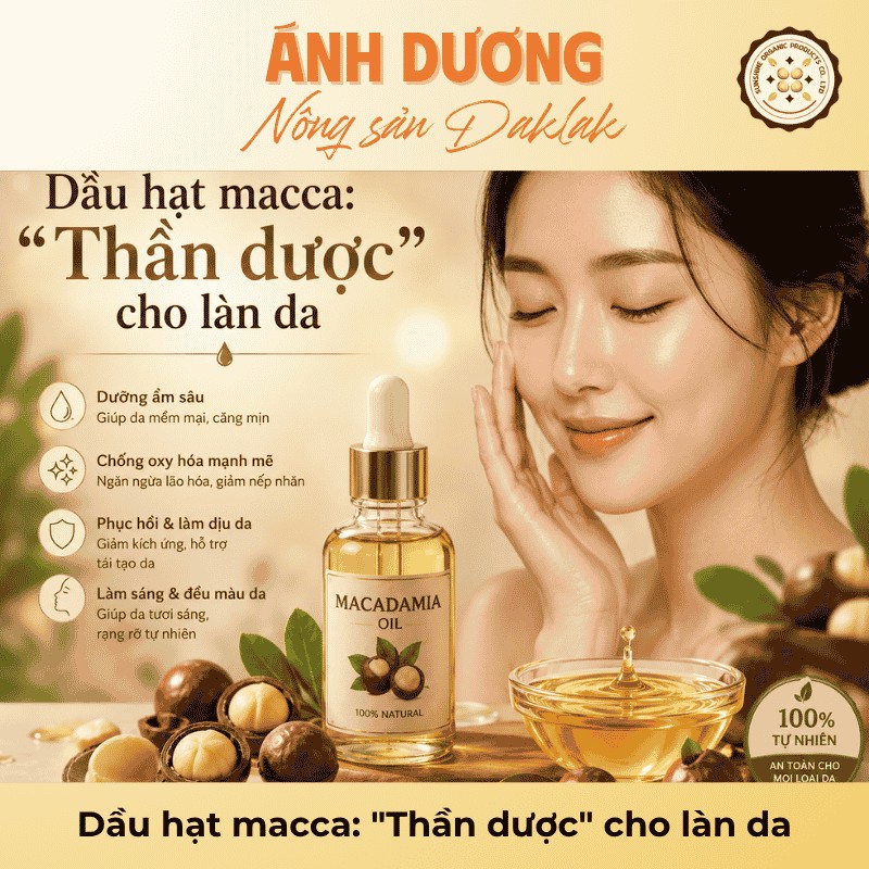 Dầu hạt macca: 